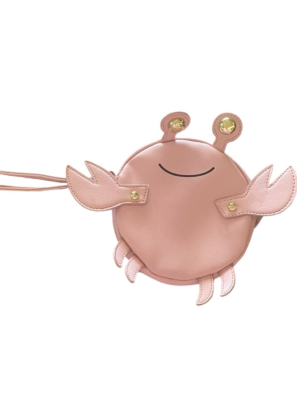 Betsey Johnson  Pink Crab Wristlet Purse Coin purse coastsl whimsical dopamine
